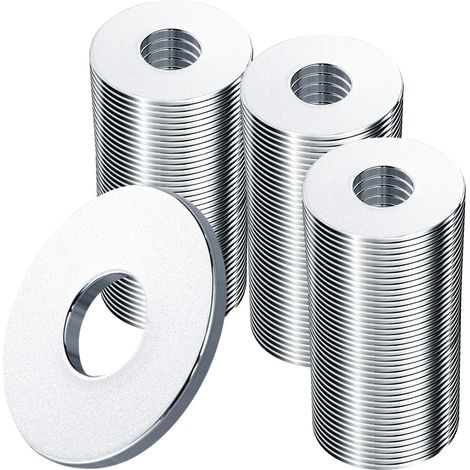 Rondelles Metal 100 Pièces M6 Rondelle Inox M6 X 12mm Rondelle Plate en 304 Acier Inoxydable pour L'étanchéité des Vis et écrous (1/5)