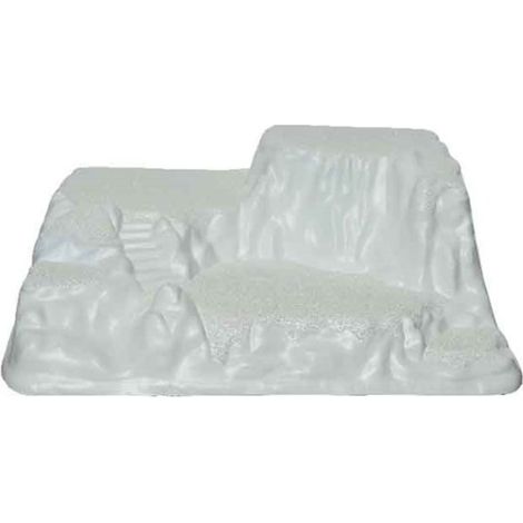 Base per Villaggio Natalizio - Paesaggio Bianco 54x50x20cm