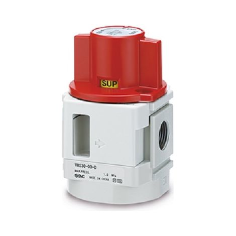 Détendeur de pression SMC VHS20-D Poignée rotative Pressure Relief, G 1/8, 2.5mm ( Prix pour 1 )
