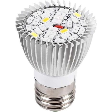 Ampoule LED de croissance UlisemGrow 10 W E27 haute puissance à spectre complet pour serre, légumes hydroponiques, fleurs en pot, plantes, lampe de culture d'intérieur (1/4)