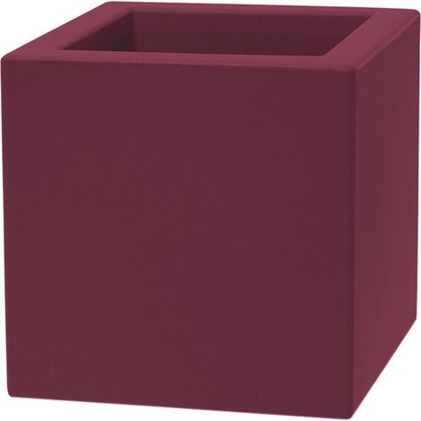 Vaso Schio Cubo 40 Burgundy 40 x 40 x 40 cm