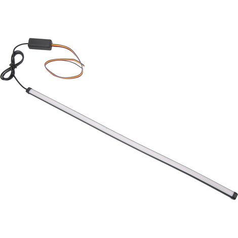 Barre de feu stop arrière 12 V avec clignotants et feux de position orange et rouge clignotants pour voiture, moto et véhicule électrique, 45 cm / 17,7 pouces (1/5)