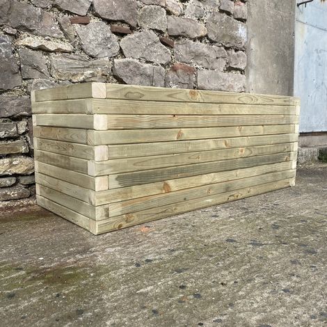Norfolk Planter (Painted Planter - Choice of Colours Available) - Wood - L180 x W40 x H40 cm - Fully Assembled