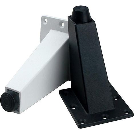 4 pieds de meubles réglables, pieds de table de cuisine, pieds de table de bar/TV, noirs, 70 x 62 mm (1/5)
