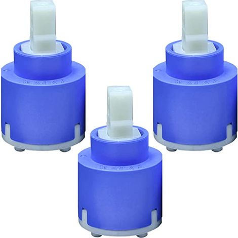Schläfer 480049 Cartuccia ceramica per K40 Kerox, 40 mm senza fondo con 2 piedini, miscelatore doccia, cucina, lavabo, bidet, vasca. Pack da 3 (1/5)