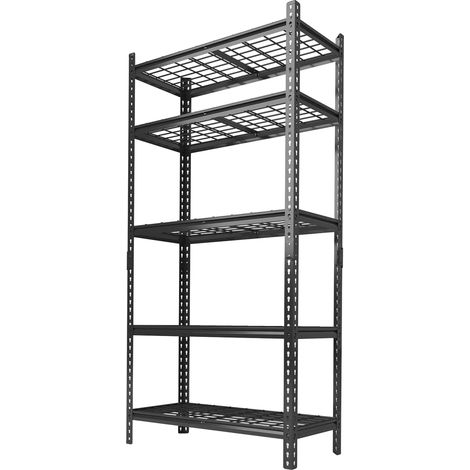 Scaffali portaoggetti, in robusto acciaio, con design regolabile, 1 pezzo (1/2)