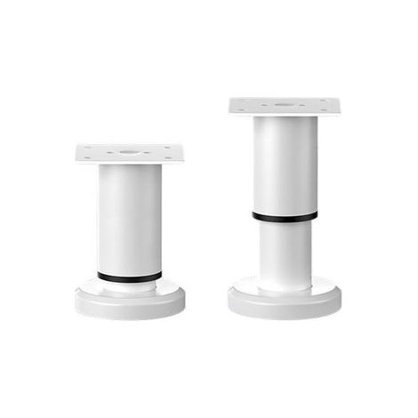 2 patas para muebles，Altura ajustable，Altura ajustable，8-12 cm，Patas metálicas de altura ajustable，Patas para muebles，86cm，Blanco (1/5)