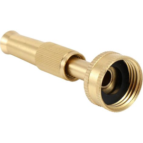 Garden Hose Nozzle Heavy Duty Water Sprayer Brass Car Maintenance Plant Care 1Pack (1/3)