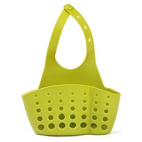 Sac de rangement suspendu à bouton, panier organisateur pour évier, cuisine et salle de bain (1/4)