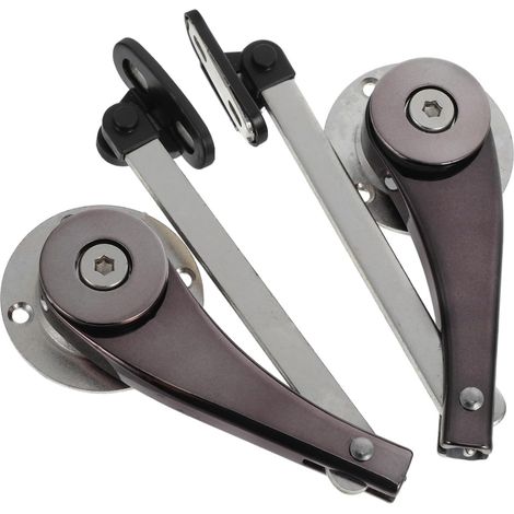 Support hydraulique pour porte d'armoire, fermeture amortie, 2 pièces (1/5)