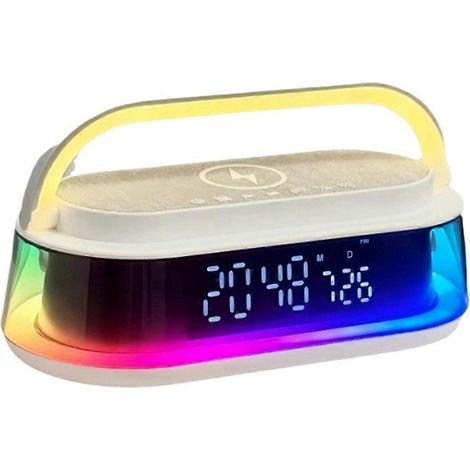 Enceinte Bluetooth avec sans Fil Charger15 W, LED Night Light 20W Son Boîte pour Bedroom Office Maison Desk Bedside (1/5)
