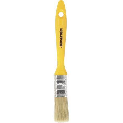 Paletina Profesional Cerda Blanca Ancho 20 mm. Cerdas Naturales Mango Plastico Ergonomico, Brocha Pintor, Pincel Pintura (1/5)