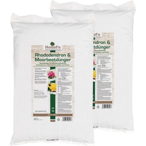 HaGaFe Rhododendrondünger Moorbeetdünger Spezialdünger für alle Moorbeetpflanzen 20kg (2 x 10 kg) (1/4)