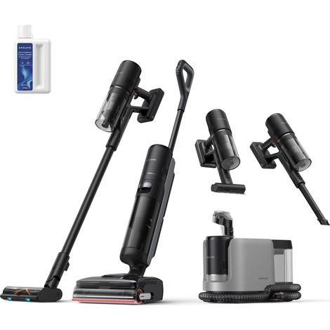DREAME H15 Mix Aspirapolvere Lavapavimenti 7-In-1, Braccio Robotico IA, Pulizia Bordi su 3 Lati, Aspirazione 23 kPa, Dosaggio Intelligente, 0 Grovigli, Lavaggio Spazzola a 100 °C
