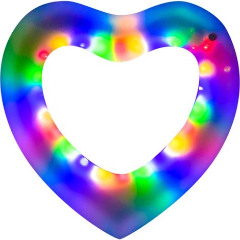 Blublu Park inflatable heart-shaped float, adorable heart-shaped bath float (1/5)