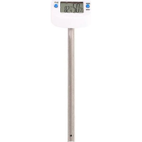 Thermomètre numérique pour le sol, permettant une mesure précise de la température et de l'humidité, étanche (IP68) – idéal pour les plantes (1/4)