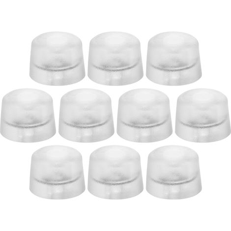 10 patins antidérapants transparents en silicone pour pieds de (1/5)