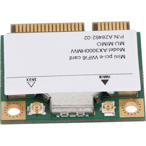 Carte Wifi 6 Mini PCI-E 3000 Mbps, Double Bande 2.4G/5Ghz, Compatible 802.11ax/ac pour PC (1/5)