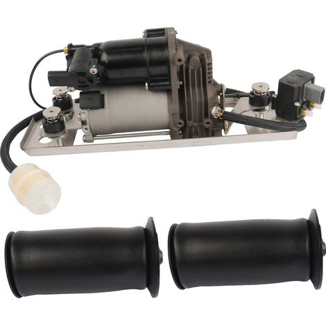 Compresor de suspensión neumática, compatible con BMW, compatibilidad de longitud del artículo 520d a 525i, compatibilidad de ancho del artículo 535d y M5, mejora la calidad de la conducción con suspe (1/5)