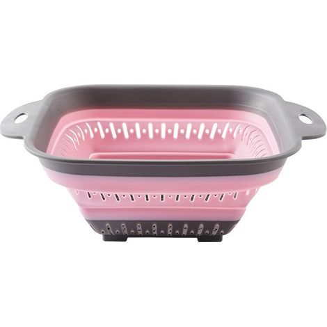 Panier de rangement cuisine pliable en silicone multifonctionnel pour fruits et légumes (1/5)