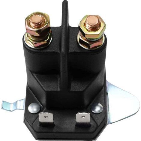 Relais de démarreur 12 V pour tondeuse à gazon, motoneige, voiturette de golf et tracteur de pelouse Trombetta 862-1241-211-12 (réf. 532192507)-Chrom (1/5)