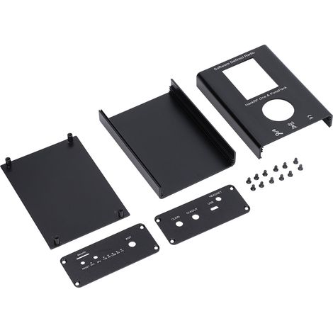 Boîtier de jonction électrique étanche en aluminium, type split, pour bricolage, noir (1/5)