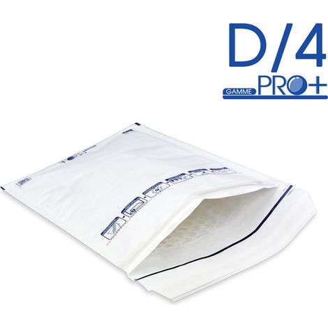 Lot de 10 Enveloppes à bulles PRO BLANCHES D/4 format 170x265 mm