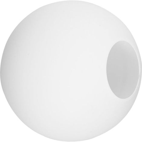 Abat-jour Globe Verre Dépoli - 1 Pièce - Design Rond Texturé - Diffusion Lumineuse Douce - Pour Suspension Plafond Salon Chambre - 13 cm Blanc (1/5)