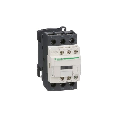 Schneider LC1D32G7 Contactor cont 32a 1f plus 1o 120v 50-60