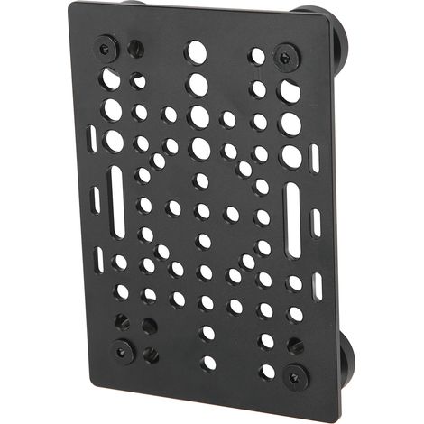 Plaque de portique aluminium robuste traitée noir anodisé guide linéaire CNC fraiseuse avec 4 poulies et roulements (1/5)