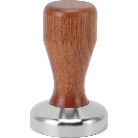 Tasseur à café pour espresso, 58 mm (2,28 po), en acier inoxydable 304, avec une base plate, idéal pour tasser le café moulu à la maison, au bureau ou dans un café.-AquaForge (1/5)