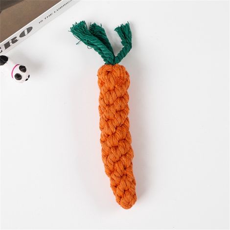 Jouet pour animaux de compagnie avec corde en coton, nœud résistant aux morsures, anneau de traction, grandes et petites tailles (1/4)