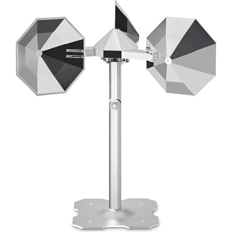 Dispositif réfléchissant pour oiseaux - Argenté - Éolienne - Pour l'extérieur - Empêche les pigeons et les mouettes de s'éloigner pour le jardin, la terrasse, la cour (1/5)