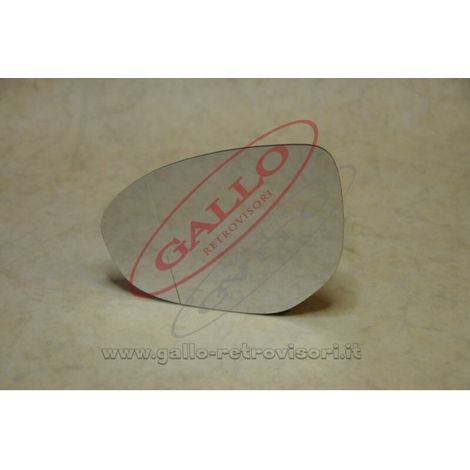 Vetro specchietto esterno lato dx compatibile con mazda 2 dal 2007 al 2014