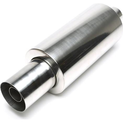 Silencieux arrière sport universel inox 110/45mm rond, avec attenuateur-27480586