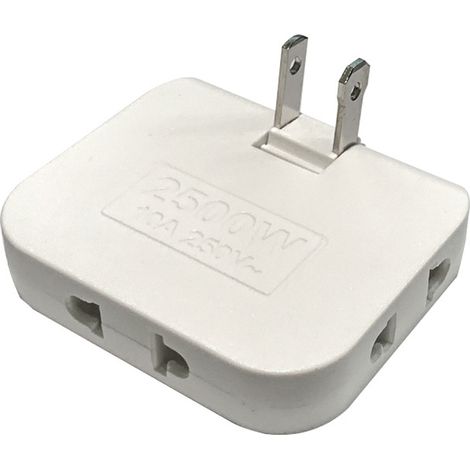 Adaptateur de prise pivotante, mini rallonge de prise murale intérieure, prise US (1/5)