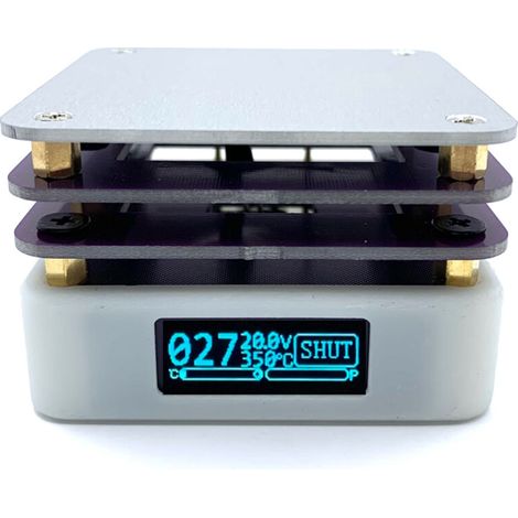 Préchauffeur de plaque chauffante avec protocole PD 65W, affichage OLED, Circuit imprimé, Station de soudage, chauffage, plate-forme de préchauffage, outils de réparation, Interface USB type-c