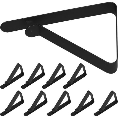Bardusch-10 pinces nappe inox antidérapantes – clips robustes – table extérieure – pique-nique/jardin/camping/fêtes – stables (1/5)