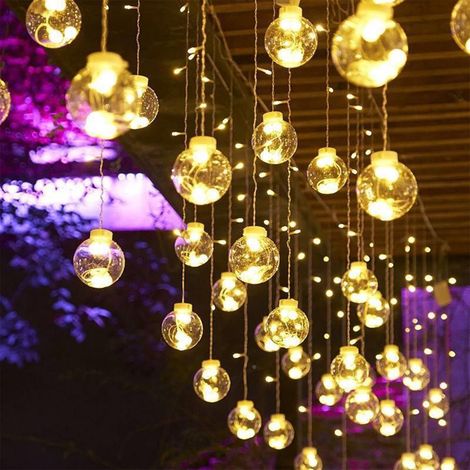 Guirlande Lumineuse - Rideau LED 350 cm - Décoration Murale Intérieure Extérieure - Pour Noël Saint Valentin Mariage - 1 Pièce (1/5)
