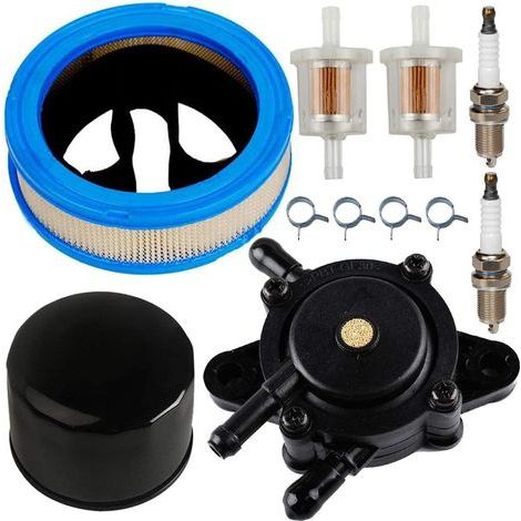 JJDD Bomba de combustible, filtro de aire, filtro de aceite, bujía, abrazaderas de repuesto para Briggs & Stratton Vanguard V-Twin 12,5–21 CV (1/5)