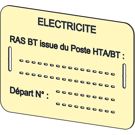 Lot de 10 plaques d'identification RAS BT MICHAUD BC004 (1/2)