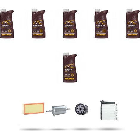 Kit tagliando 4 FILTRI e 6L OLIO compatibile con Renault Clio III 2.0 16V 147kw Dal 2006 (1/5)