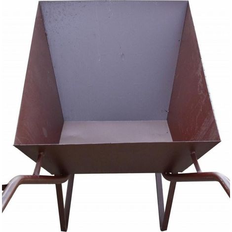 Brouette awtools acier marron 110 litres robuste