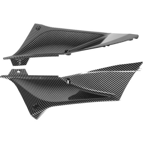 2 pièces de cache de conduit d'air latéral gauche et droit style fibre de carbone, compatibles avec Yamaha YZF R1 2002-2003 (1/5)
