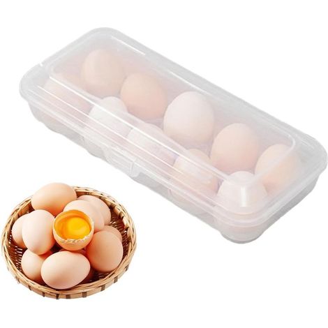 Egg Storage Organizer, Egg Storage Box For Refrigerator, Egg Dispenser Organizer, Egg Storage Tray For Fridge, Egg Holder With Lid For Fridge, Compact Egg Storage Container (1/5)
