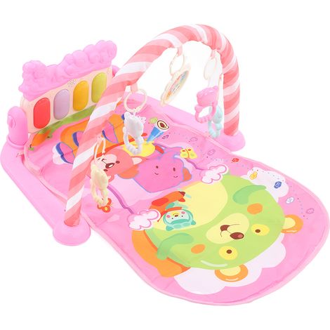Tapis d'éveil multifonctionnel pour bébé avec piano et lumières, idéal pour jouer et donner des coups de pied. (1/5)