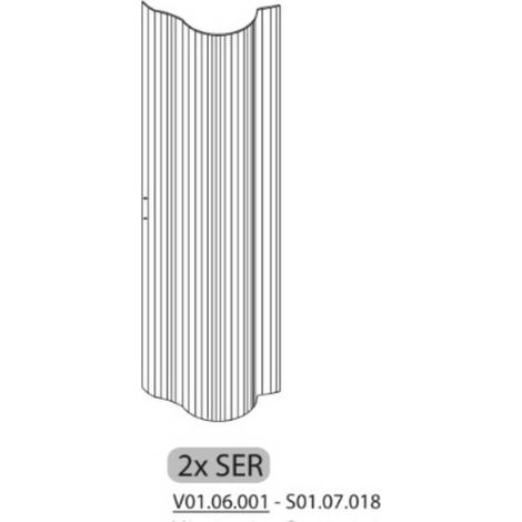 R 2XSER S01.07.018 X COPRICALDAIA RESINA HIMALAYA C/SERRANDA 59X39X98H