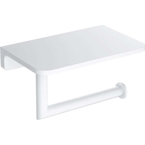 OMNIRES Modern Project - Toilettenpapierhalter mit Ablage, mattweiß MP60511WM (1/3)