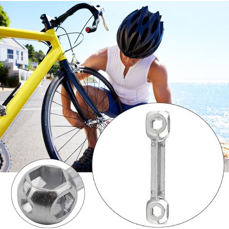 Clé hexagonale en alliage de zinc pour réparation de vélo - Outil multifonction compact