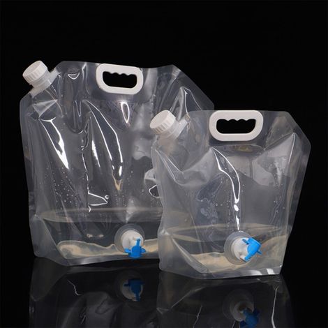 Sac d'hydratation pliable et portable pour l'extérieur, blanc-AquaForge (1/5)